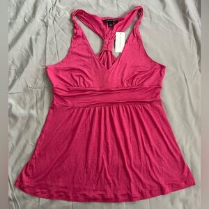 Banana Republic pink racer back tank top.